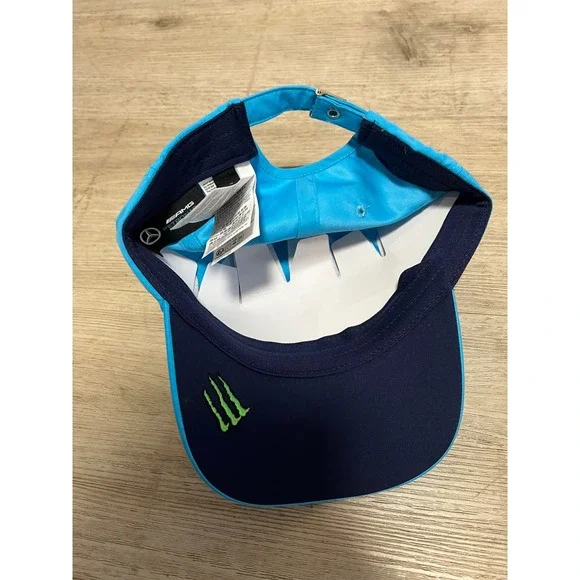 Mercedes AMG Petronas Formula One Team Formula 1 Hat‎ Blue 63 Monster Energy - Picture 10 of 11